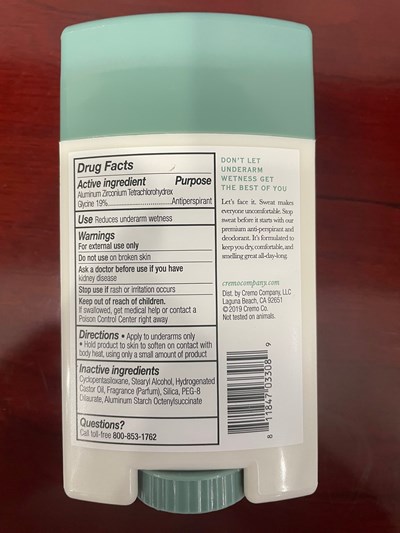 inactive ingredients - silver inactive